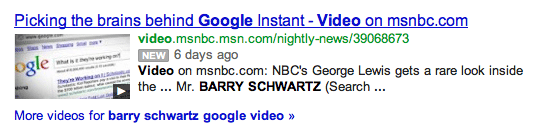 Google Video Rich Snippet Markup