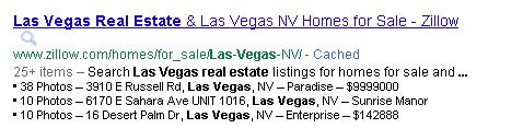 Google real estate rich snippet