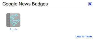 Gray Google News Badge