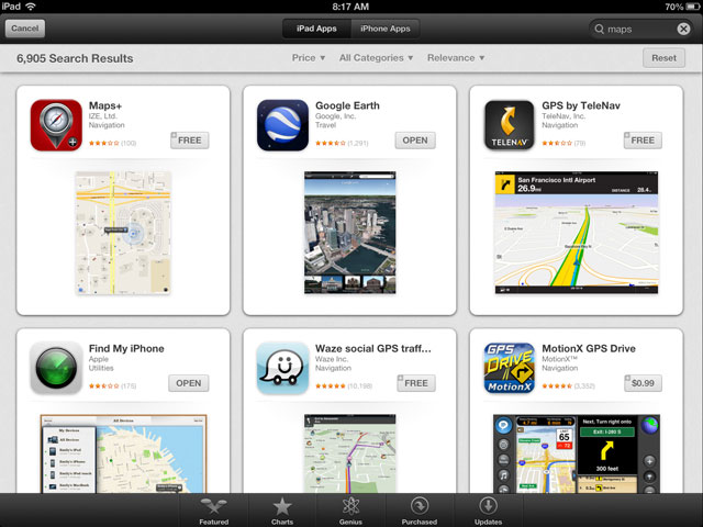 iOS 6 App Search