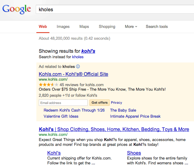kholes as kohls