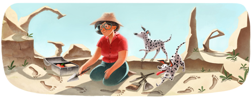 Google's Mary Leakey Logo