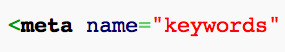meta keywords