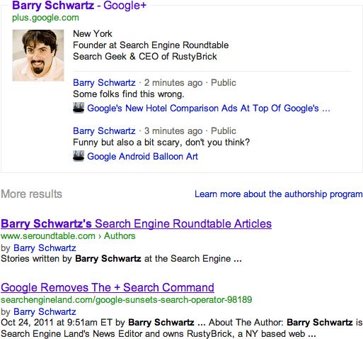 google author more page