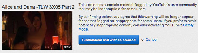 NSFW YouTube Warning