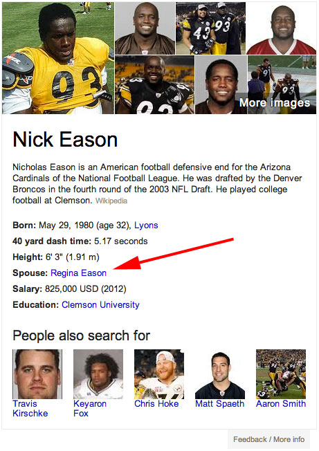 Nick Eason Google Knowledge Graph