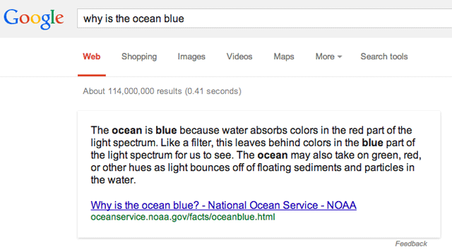 Google Answers Questions With Longer Responses Now