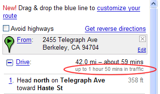 Old Google MAps Traffic