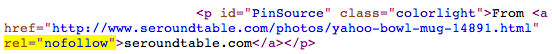 Pinterest Nofollow