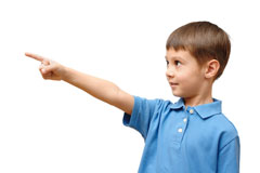 pointing fingers