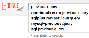 Google Previous Query