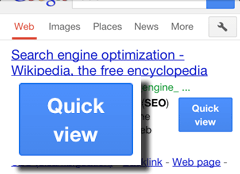 Google Quick View Mobile