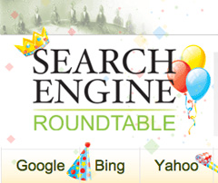 Search Engine Roundtable 8 Years Logo