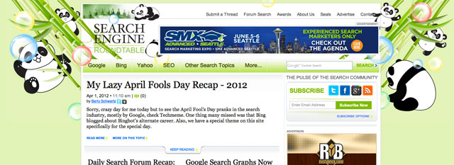 sER April Fools