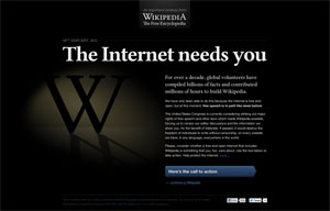 SOPA Blackout Wikipedia