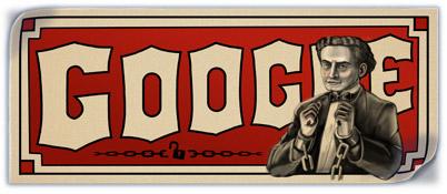 Harry Houdini 137th Birthday Google Doodle