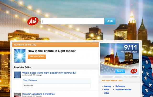 Ask.com 9/11 2011