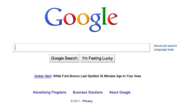 Google Amber Alert