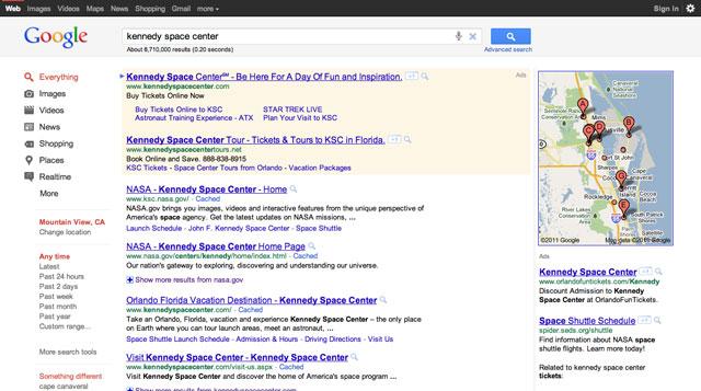 Google Black & Gray Search Results