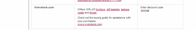 Overstock Email Link Request