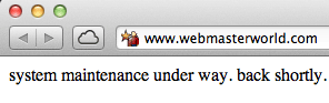 WebmasterWorld Offline