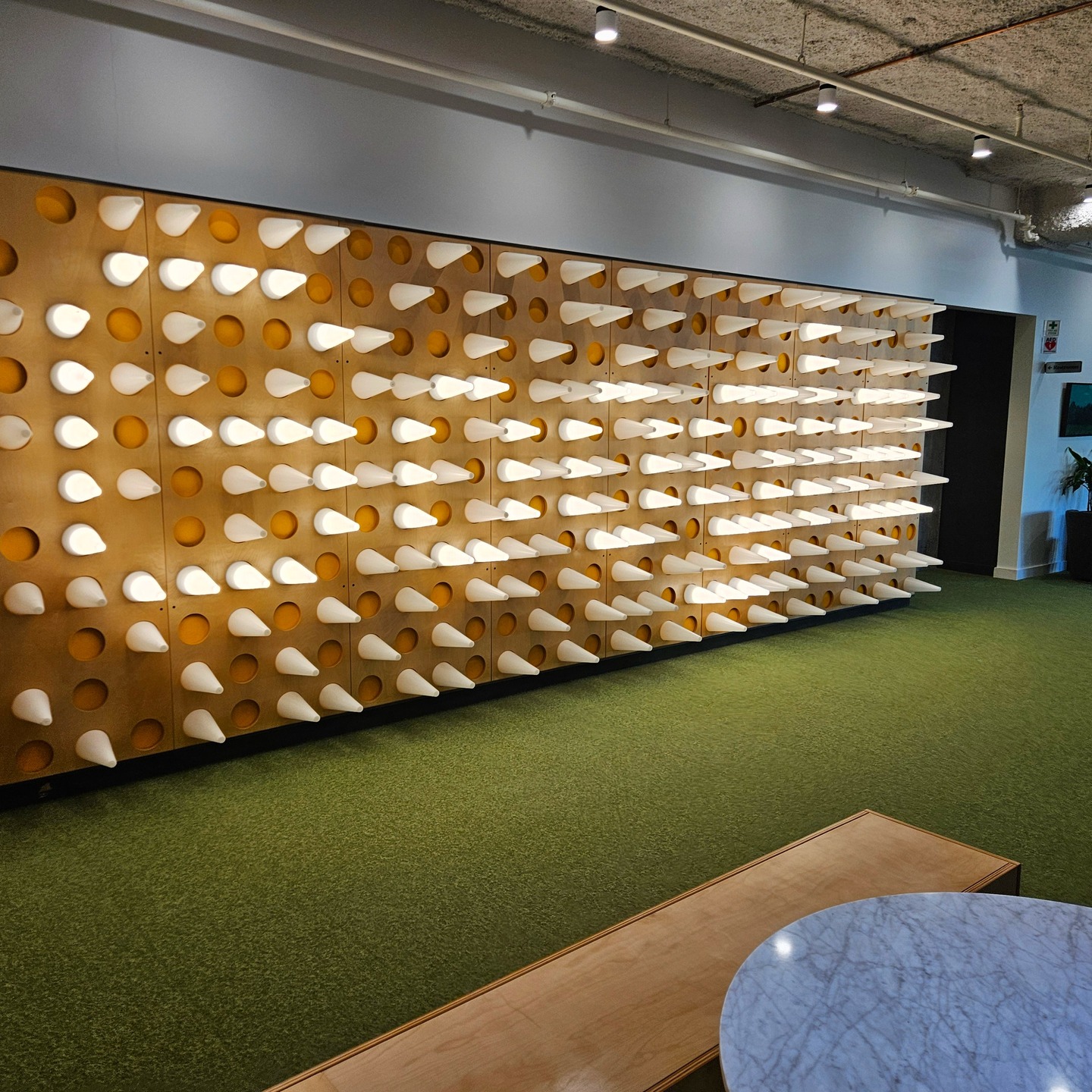 Google Illuminated Cone Wall