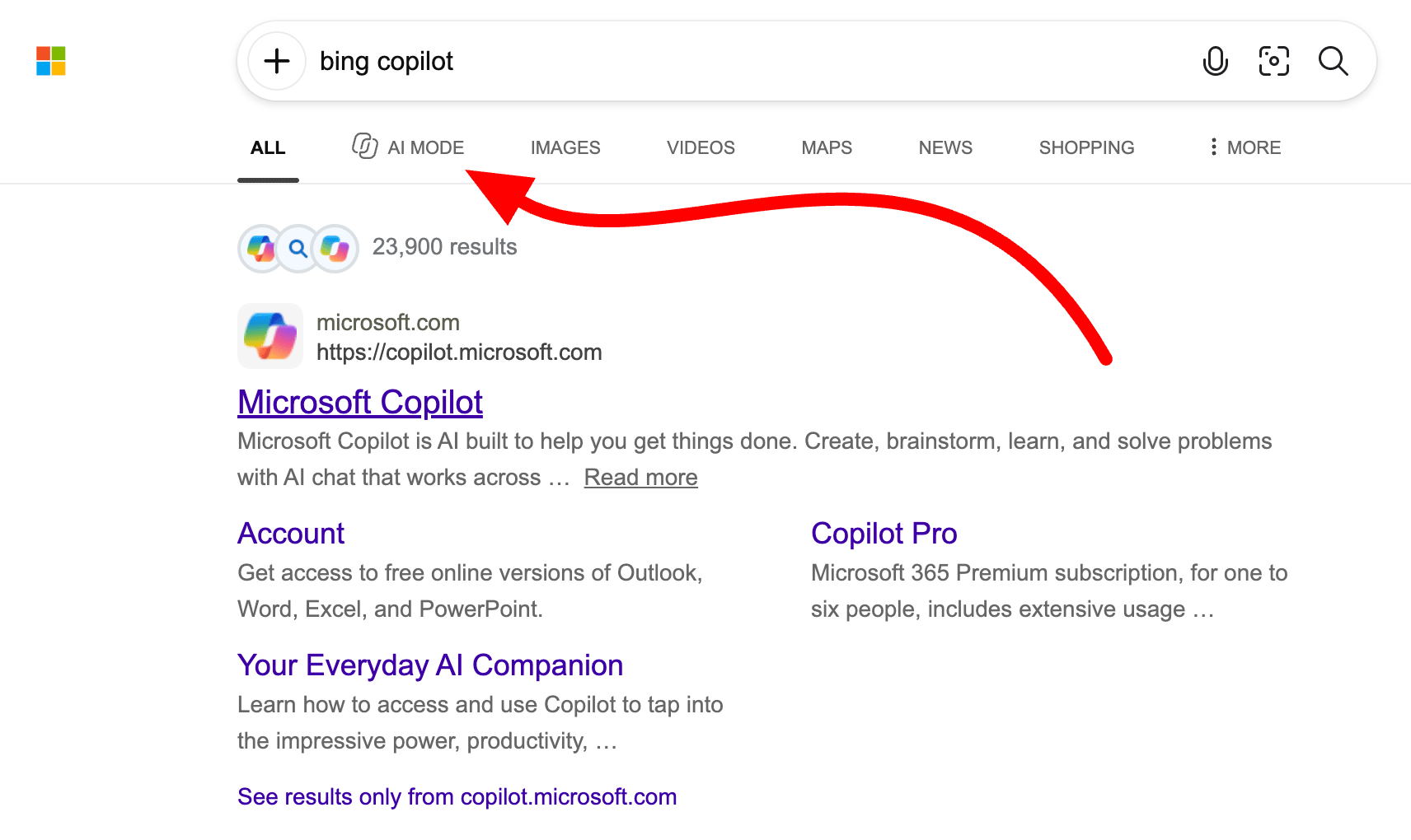 Bing Copilot Ai Mode Tab