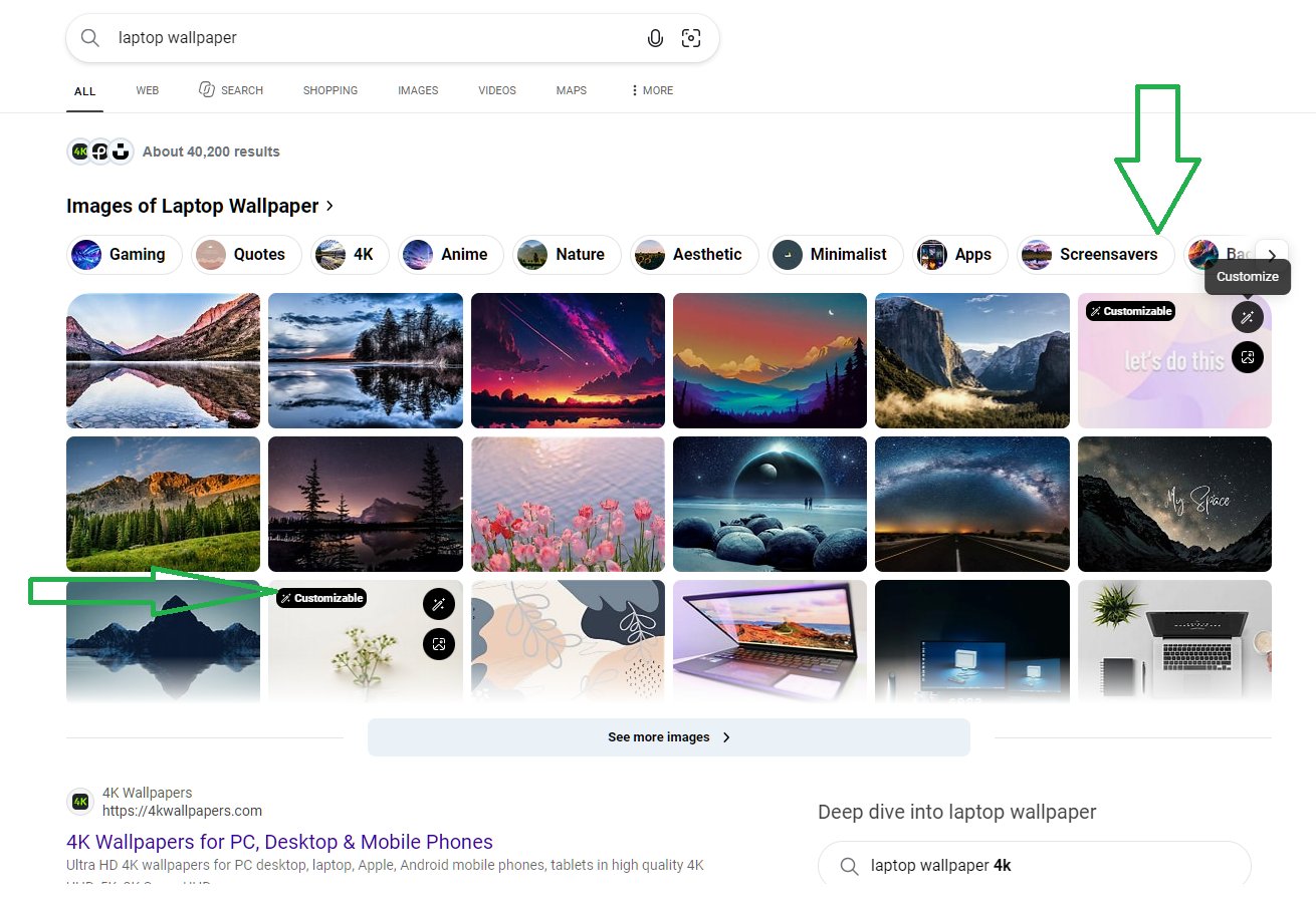 Bing Customizable
