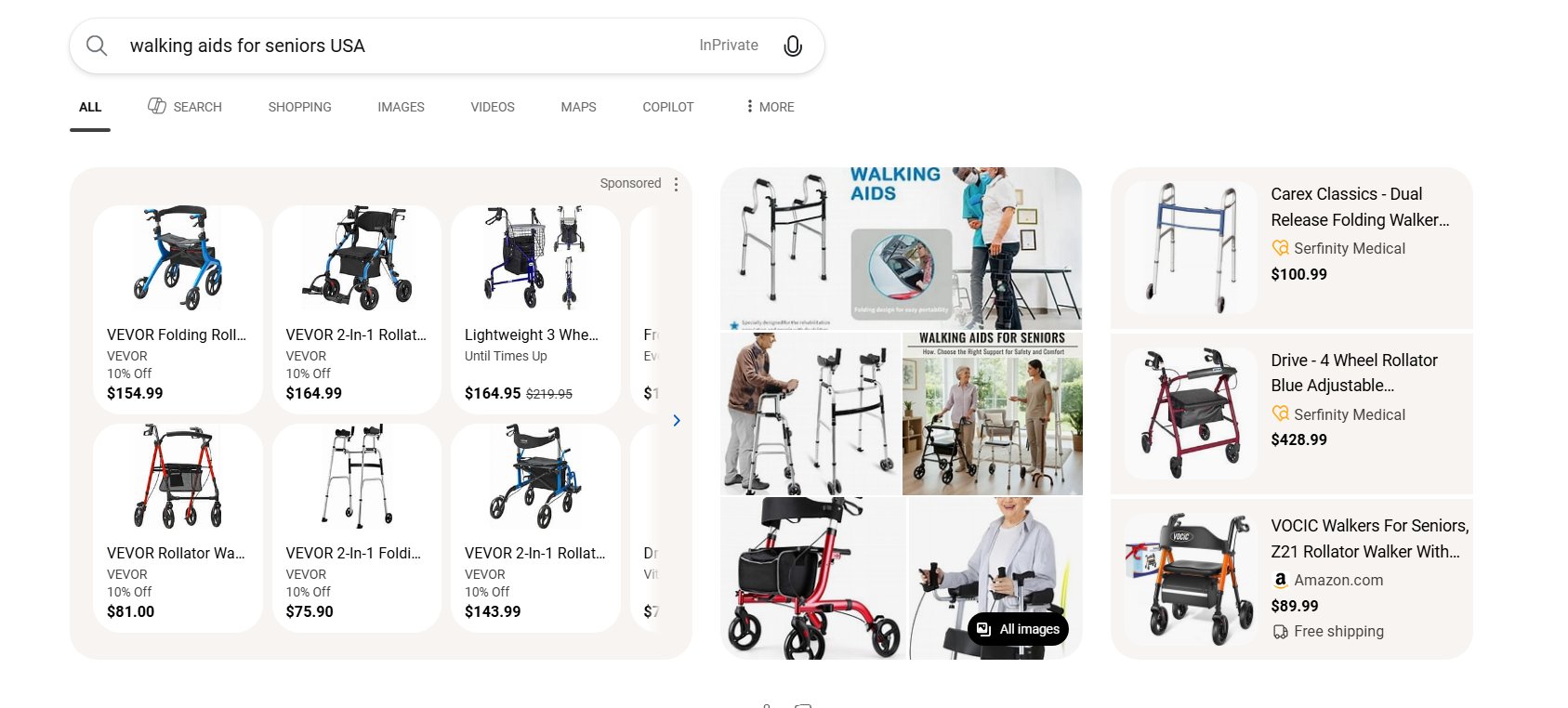 Bing Tests Image Section In Shopping Panel