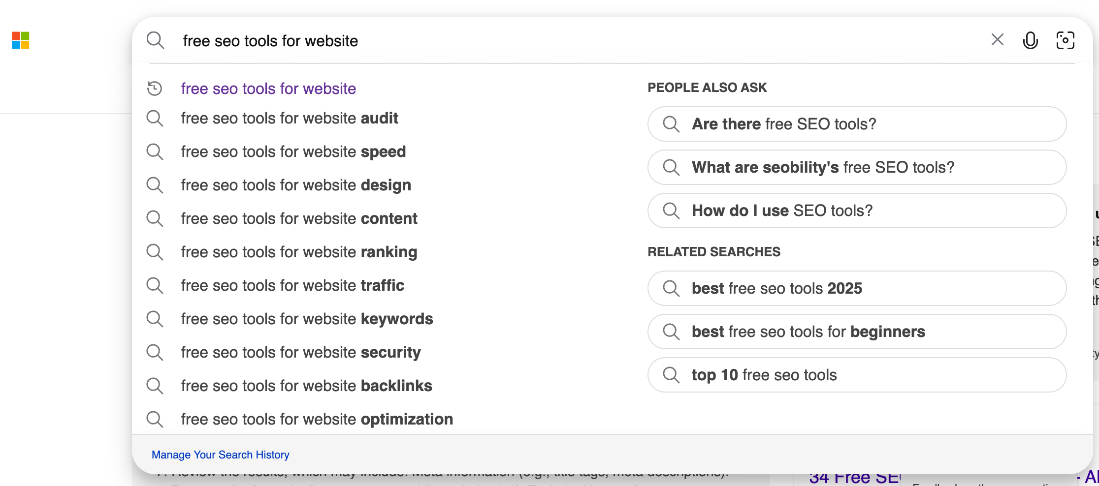 Bing Search Box
