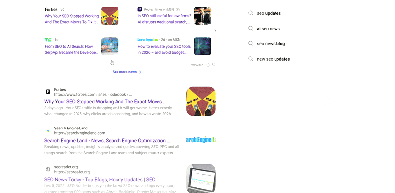 Bing See More Search Results Button
