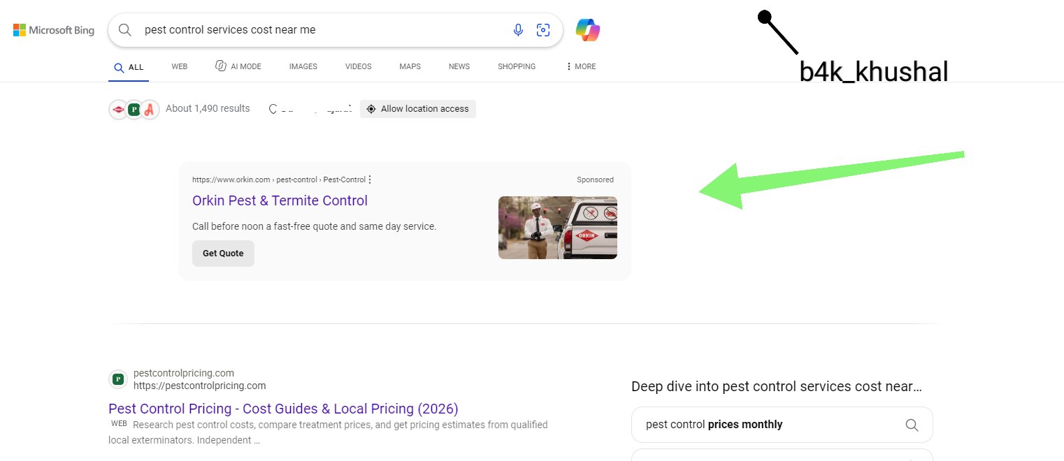 Bing Single Ad Unit Top
