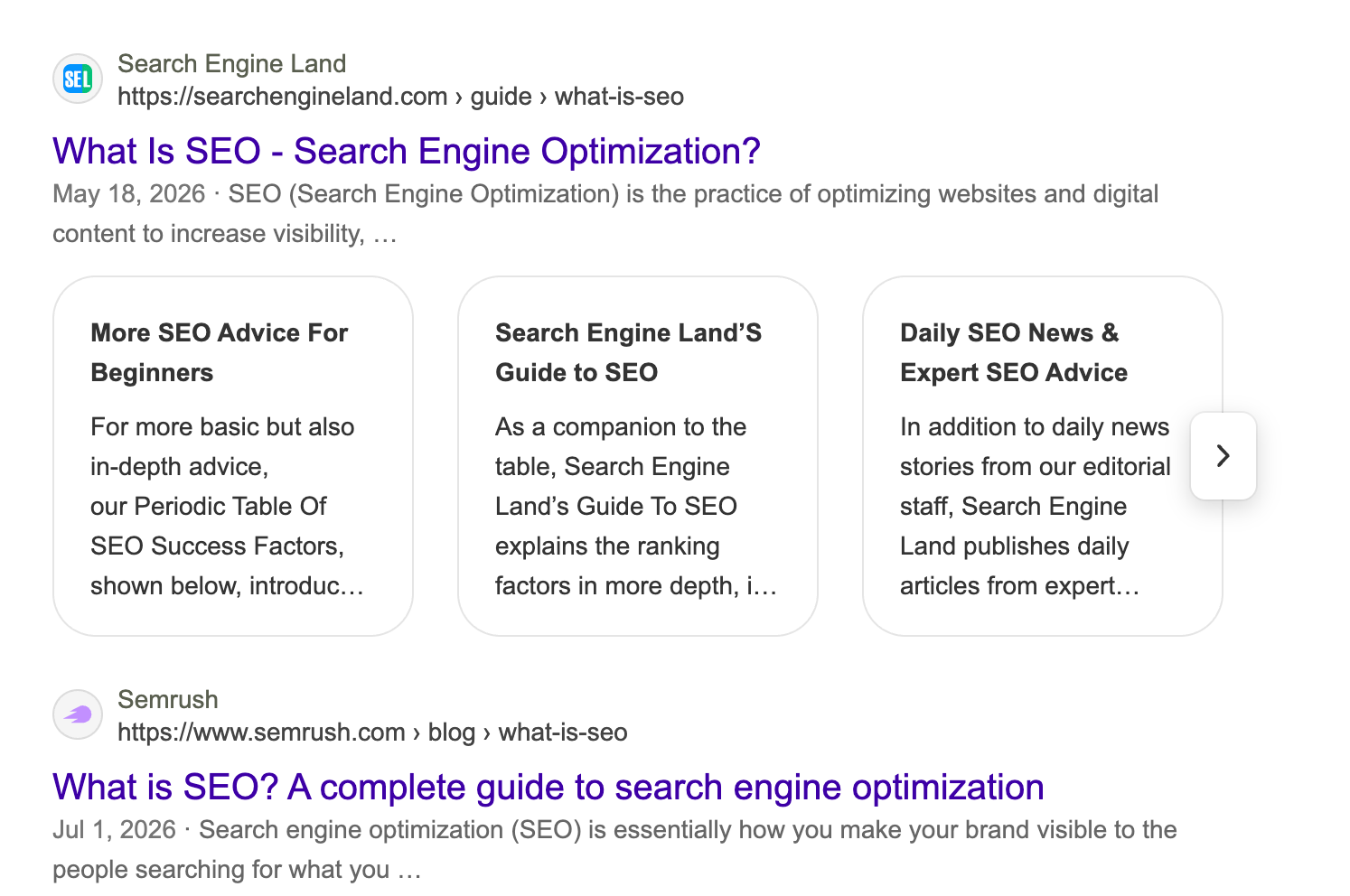 Bing Snippets Sitename