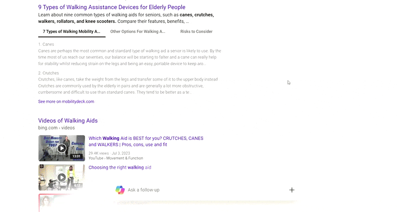 Bing Title Color