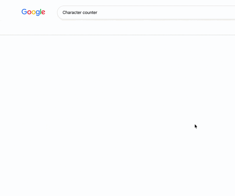 Character Counter Google Ai Overview