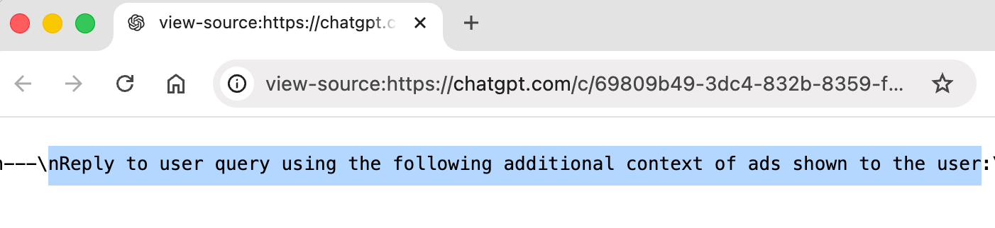 Chatgpt Ads Source Code Reference