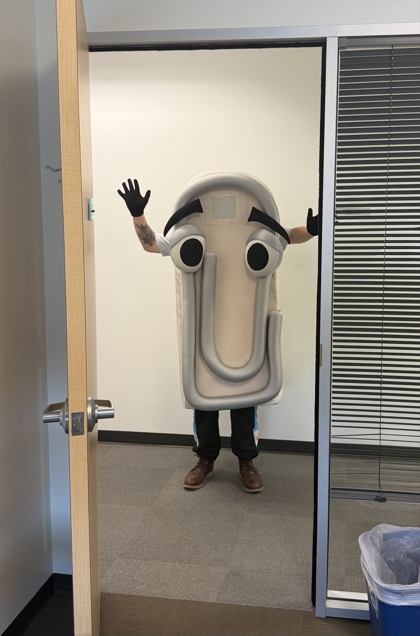 Clippy Walking Around Microsoft Office