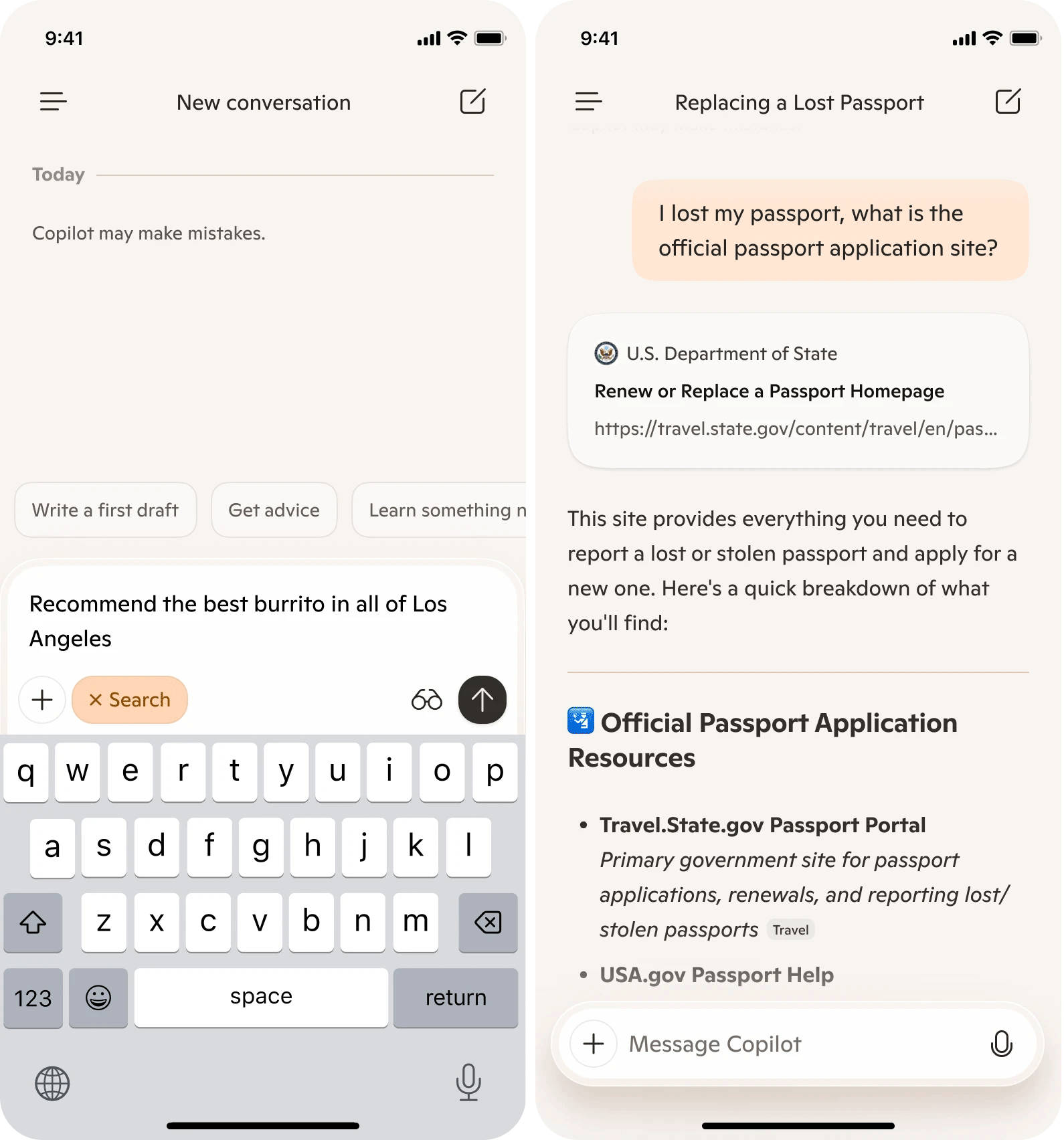 Copilot Search Top Links