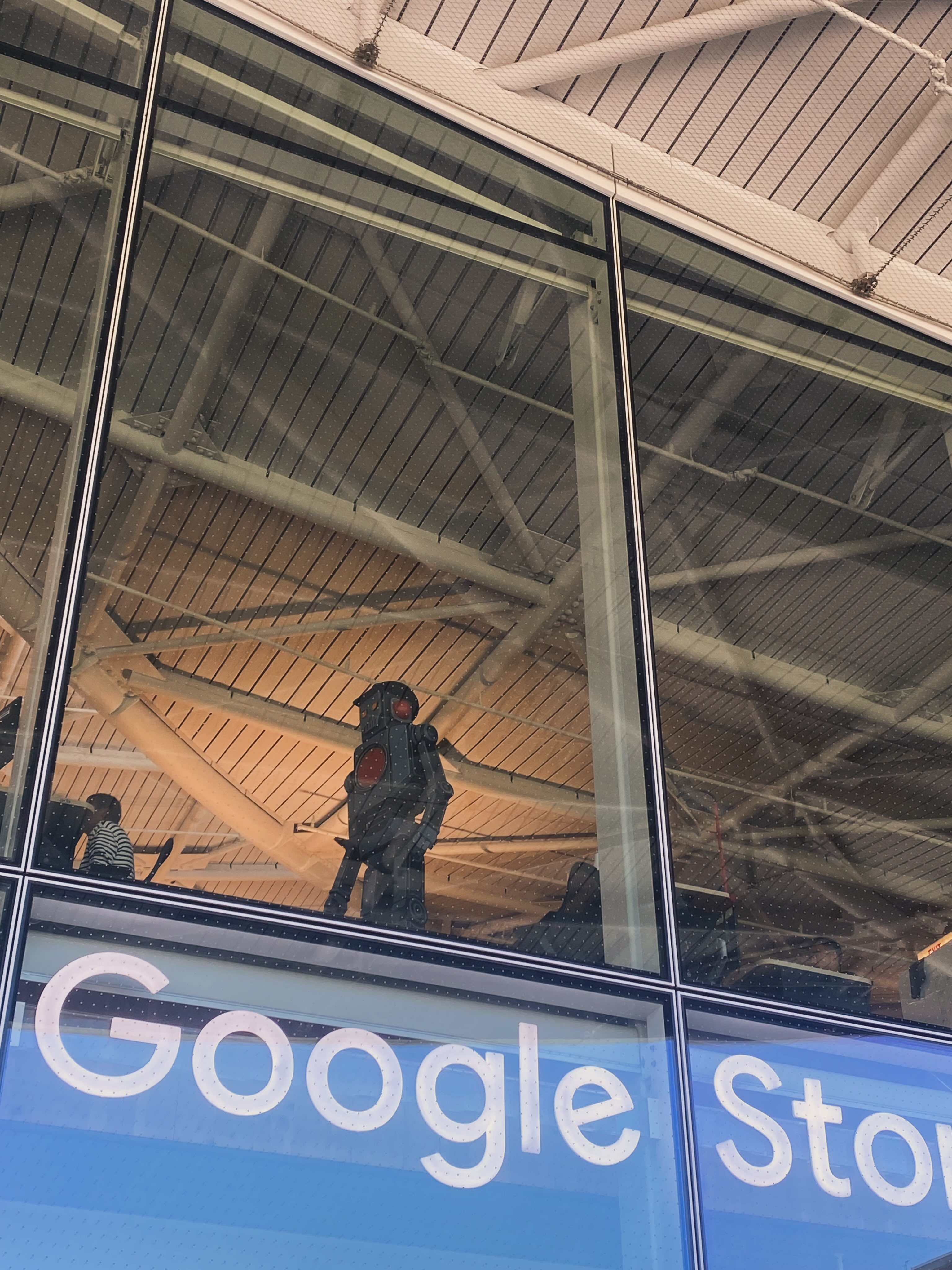 Creepy Robot By Google Window
