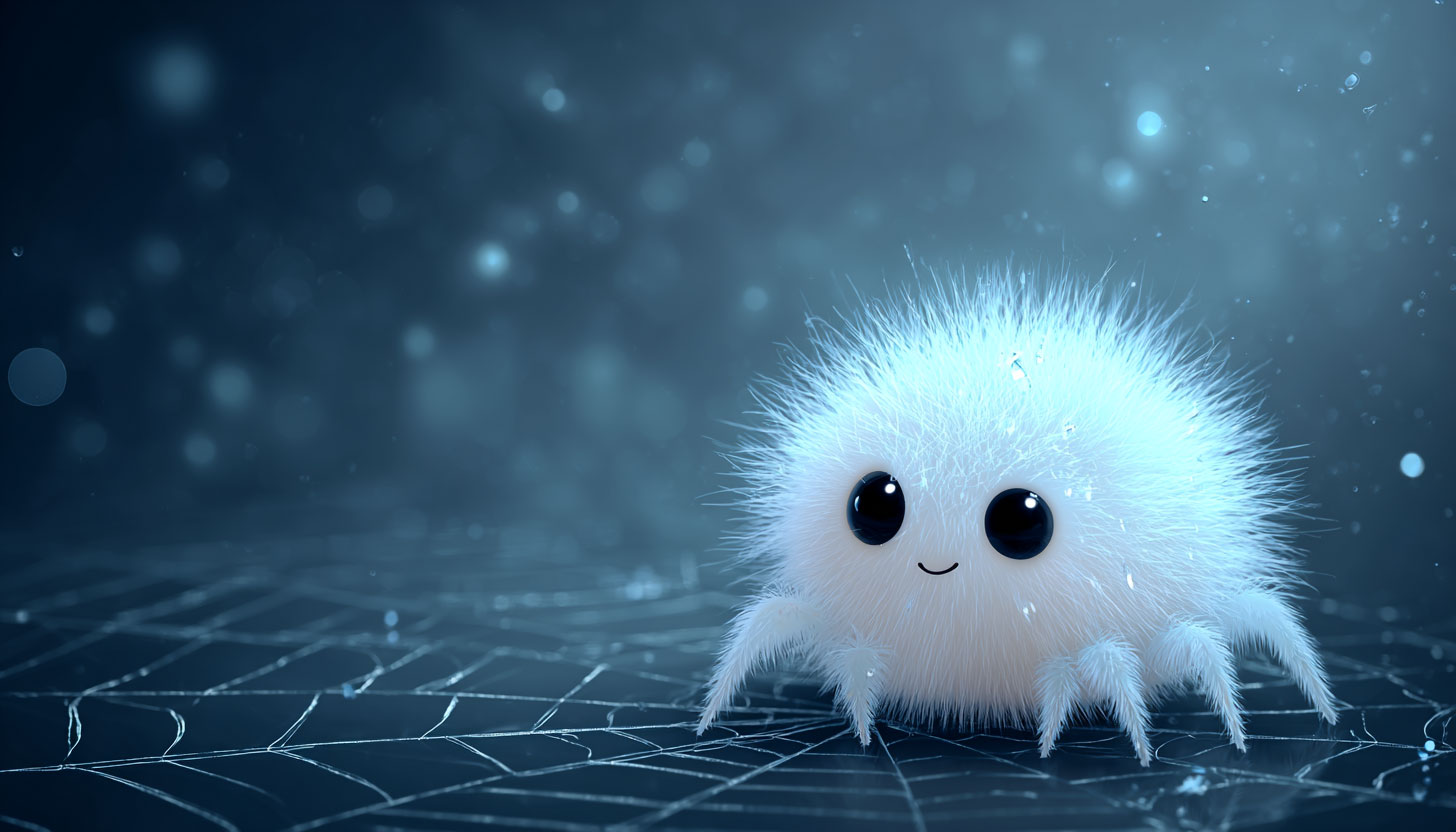 Cute White Spider