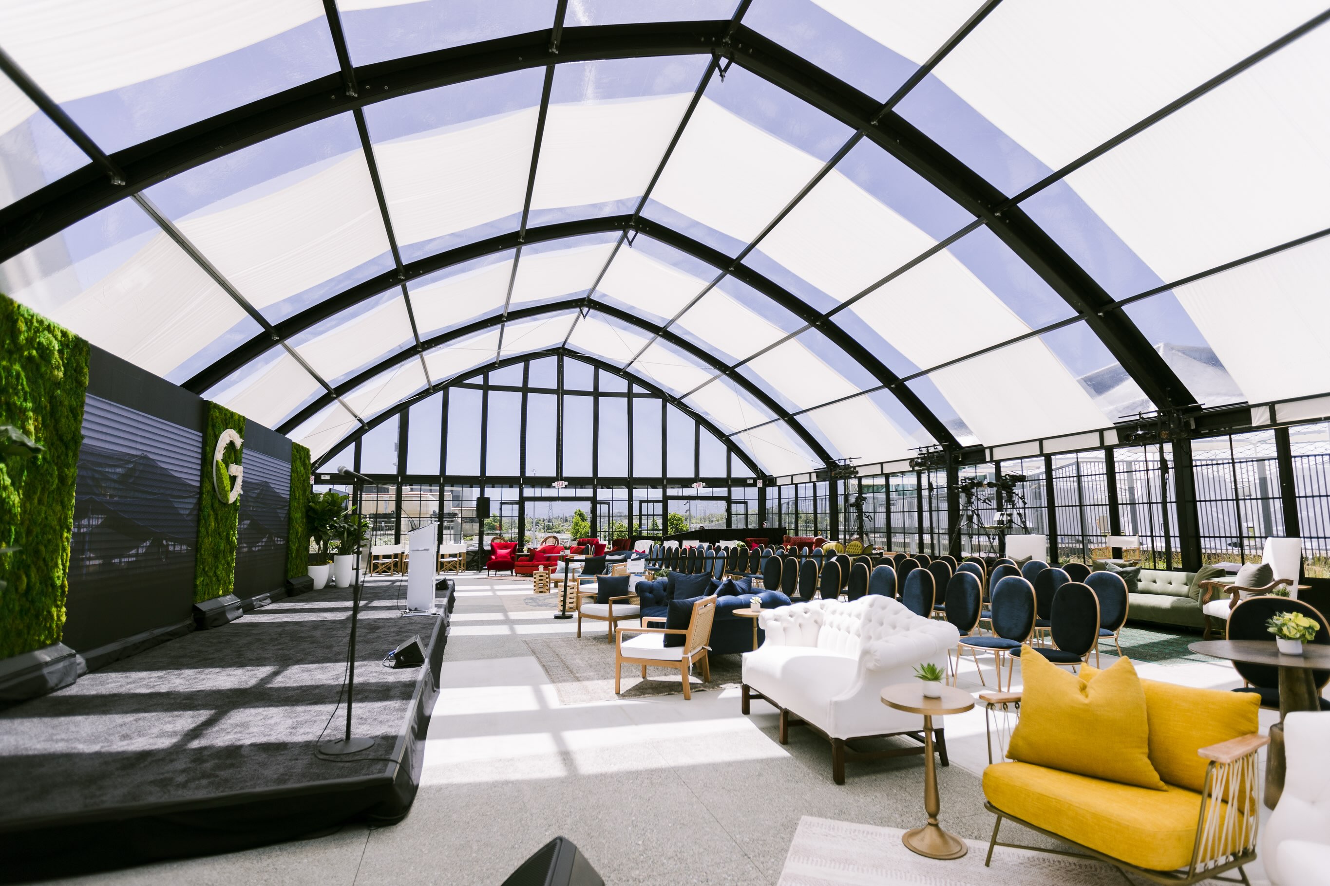 Google Natural Light Fancy Event Setup