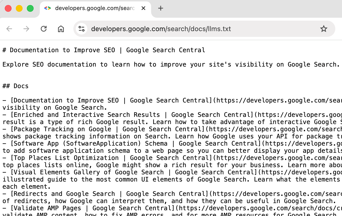 Google Adds Llms Txt To Search Developer Docs