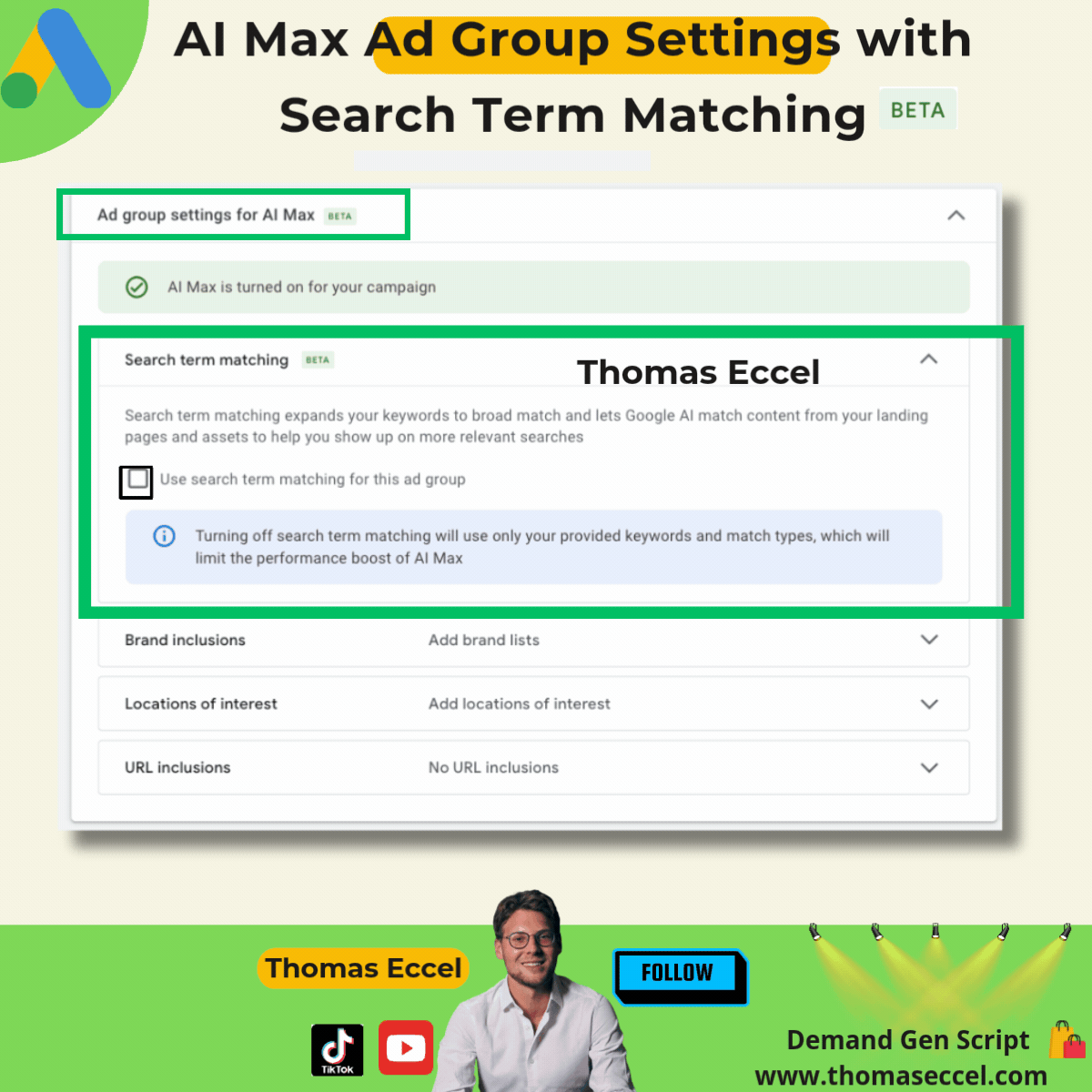 Google Ads Al Max Ad Groups