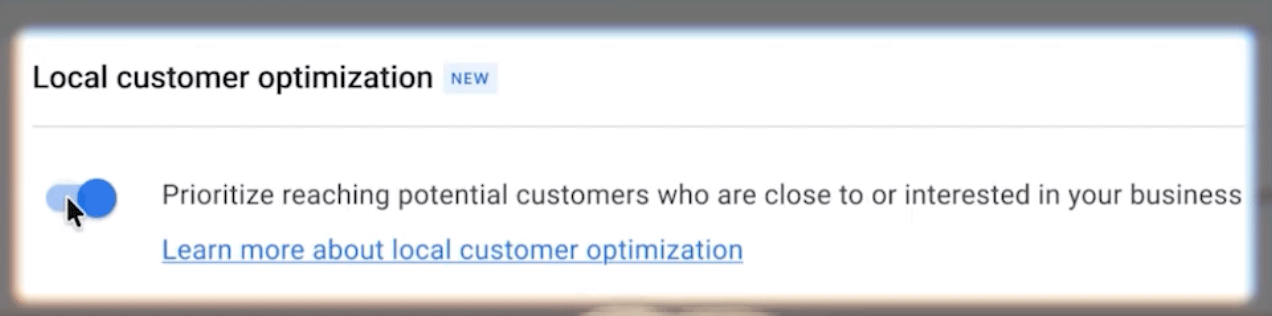 Google Ads Local Customer Optimization