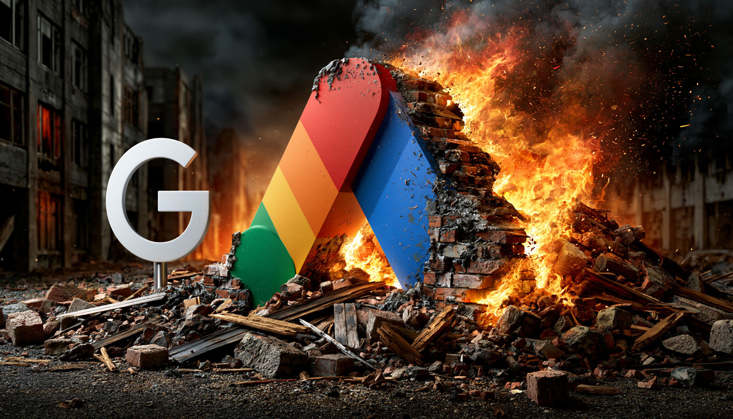 Google Ads Logo Fire