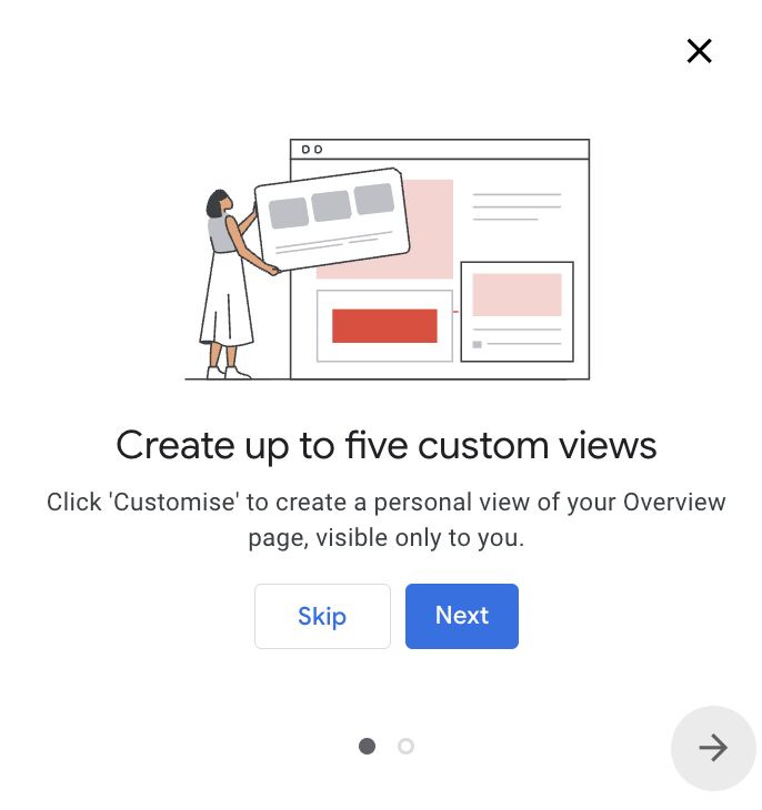 Google Ads Overview Custom Views Help