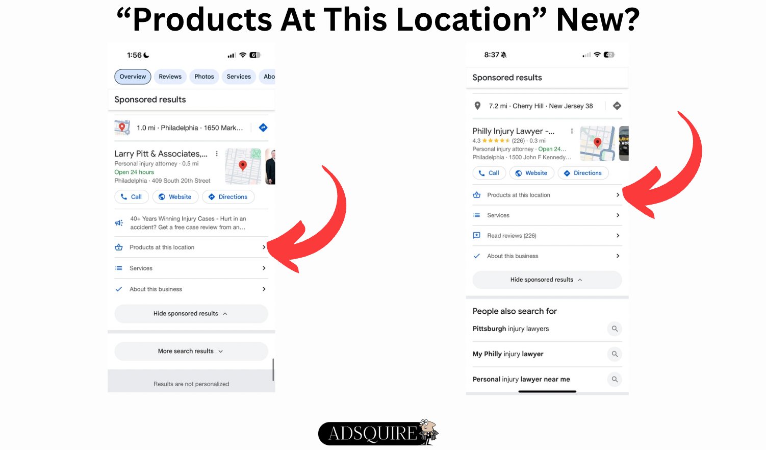 Google Ads Products At This Location