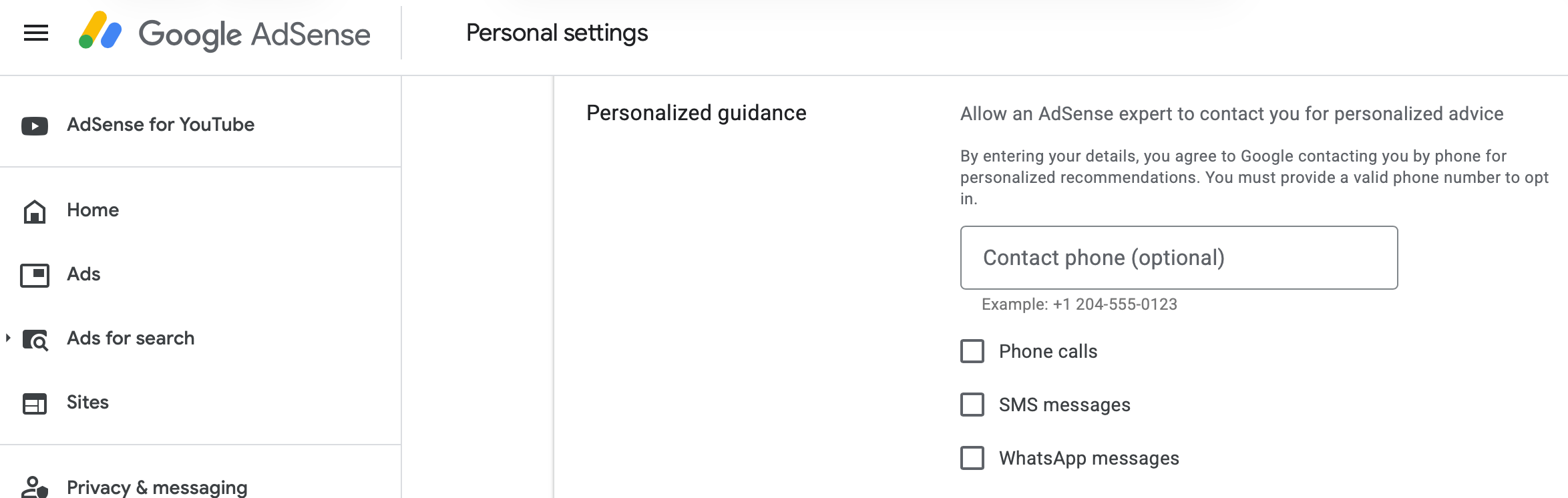 Google Adsense Contact Expert