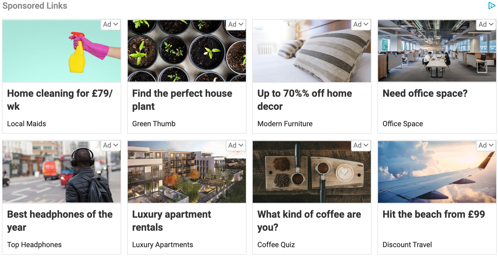 Google Adsense Multiplex Ads