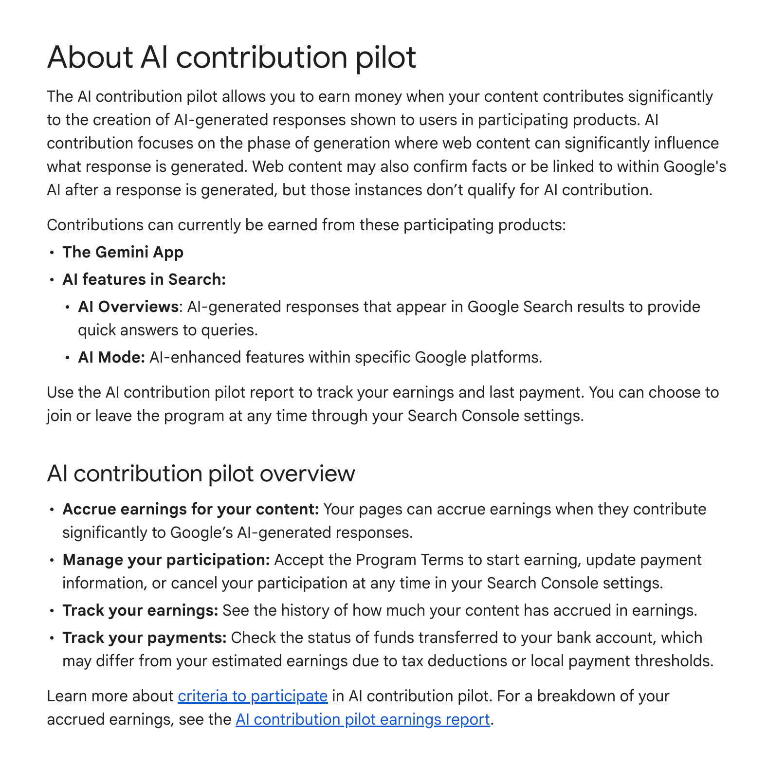 Google Ai Contribution Pilot Doc